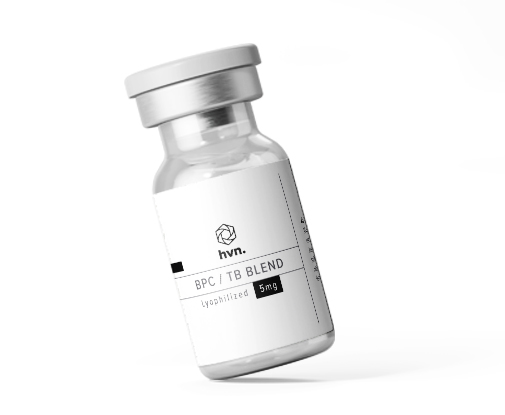 Hvn Biosciences vial with logo and indicators